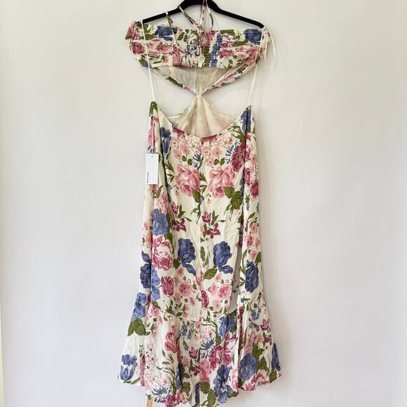 Reformation Womens Riya Dress Donna Multicolor Size 10 NWT - Picture 7 of 11